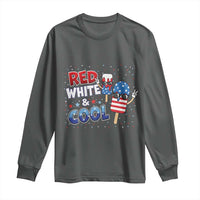 American Flag Popsicle Long Sleeve Shirt Red White And Cool