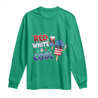 American Flag Popsicle Long Sleeve Shirt Red White And Cool