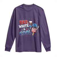 American Flag Popsicle Long Sleeve Shirt Red White And Cool