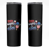 American Flag Popsicle Skinny Tumbler Red White And Cool