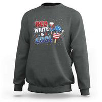 American Flag Popsicle Sweatshirt Red White And Cool