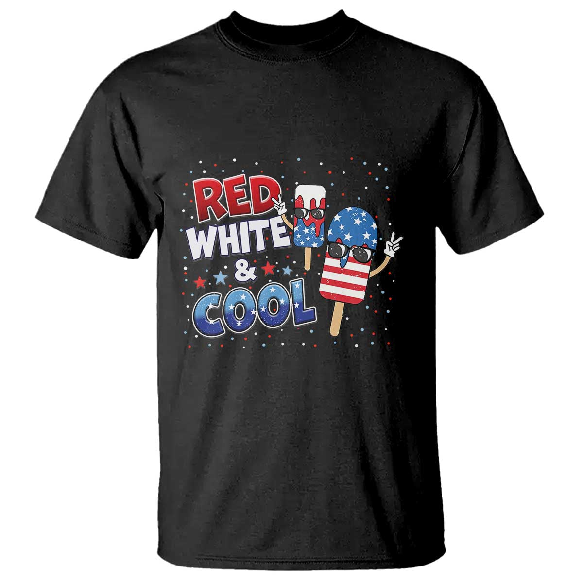 American Flag Popsicle T Shirt Red White And Cool
