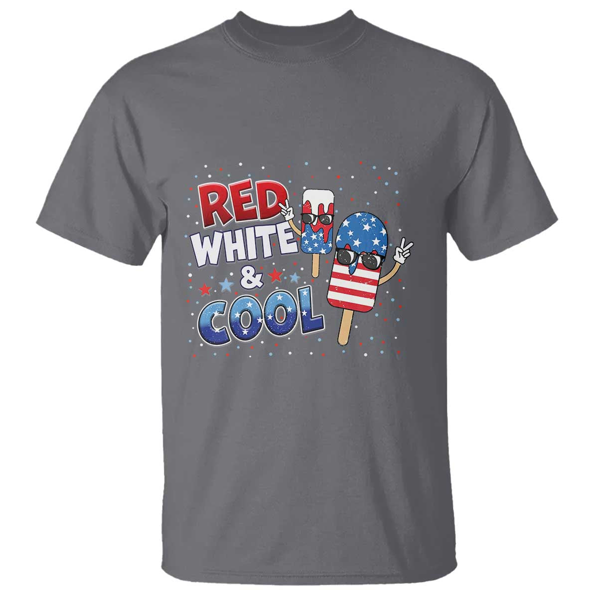 American Flag Popsicle T Shirt Red White And Cool
