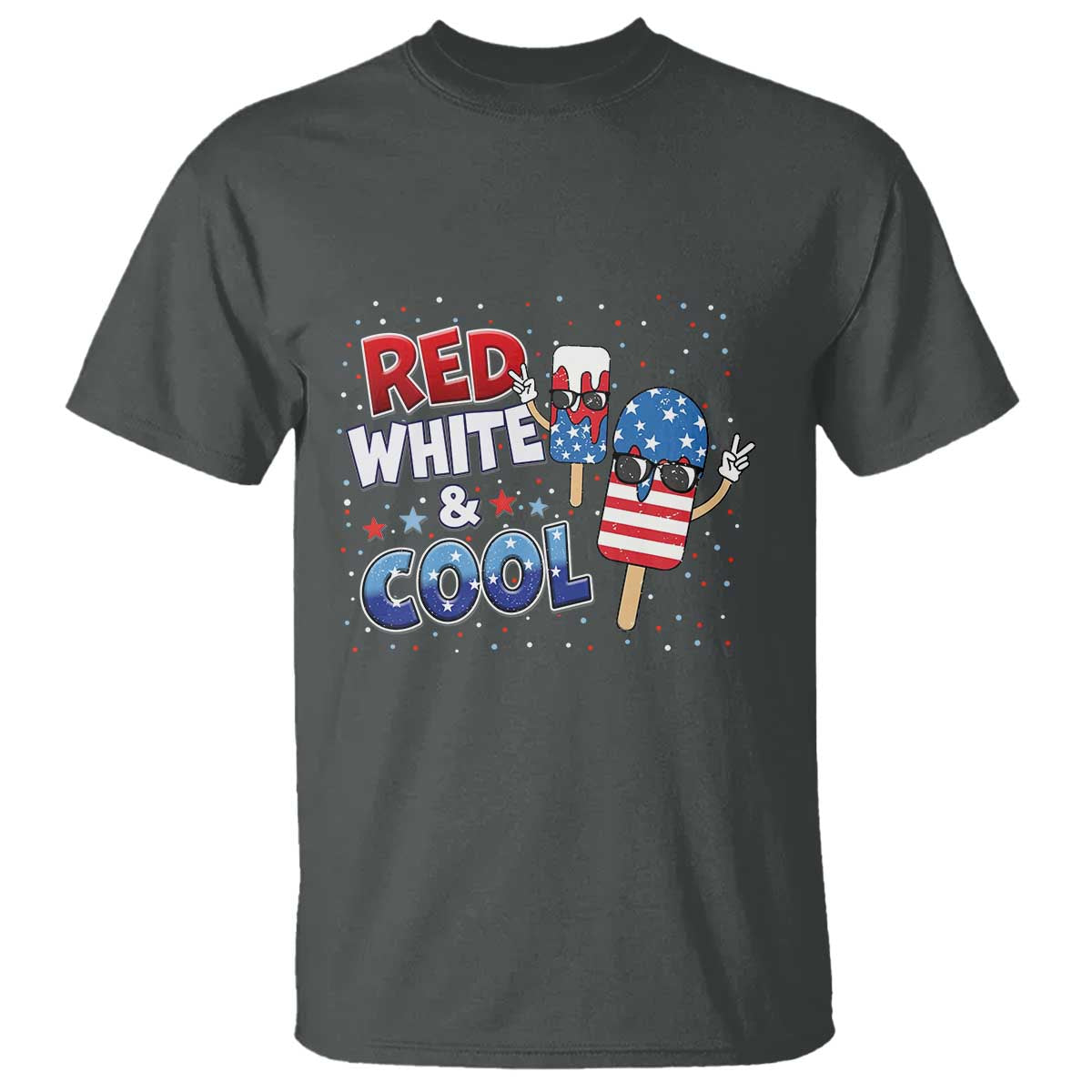 American Flag Popsicle T Shirt Red White And Cool
