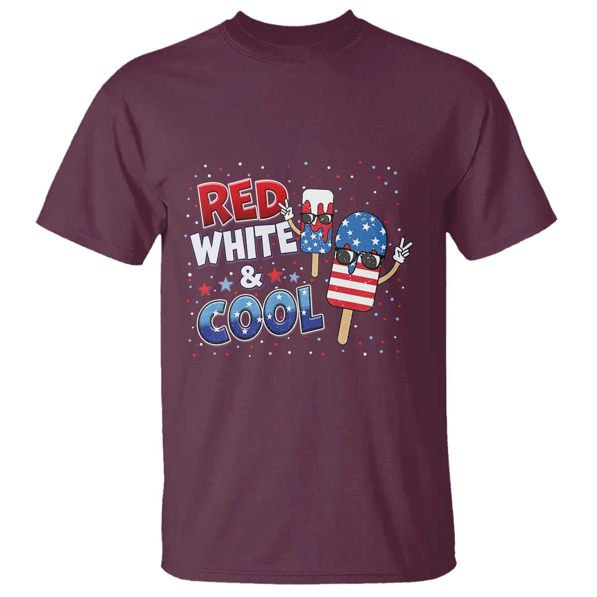 American Flag Popsicle T Shirt Red White And Cool