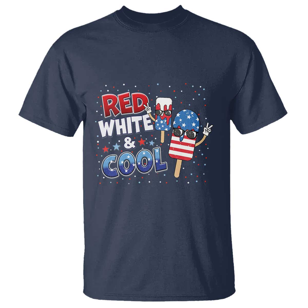 American Flag Popsicle T Shirt Red White And Cool