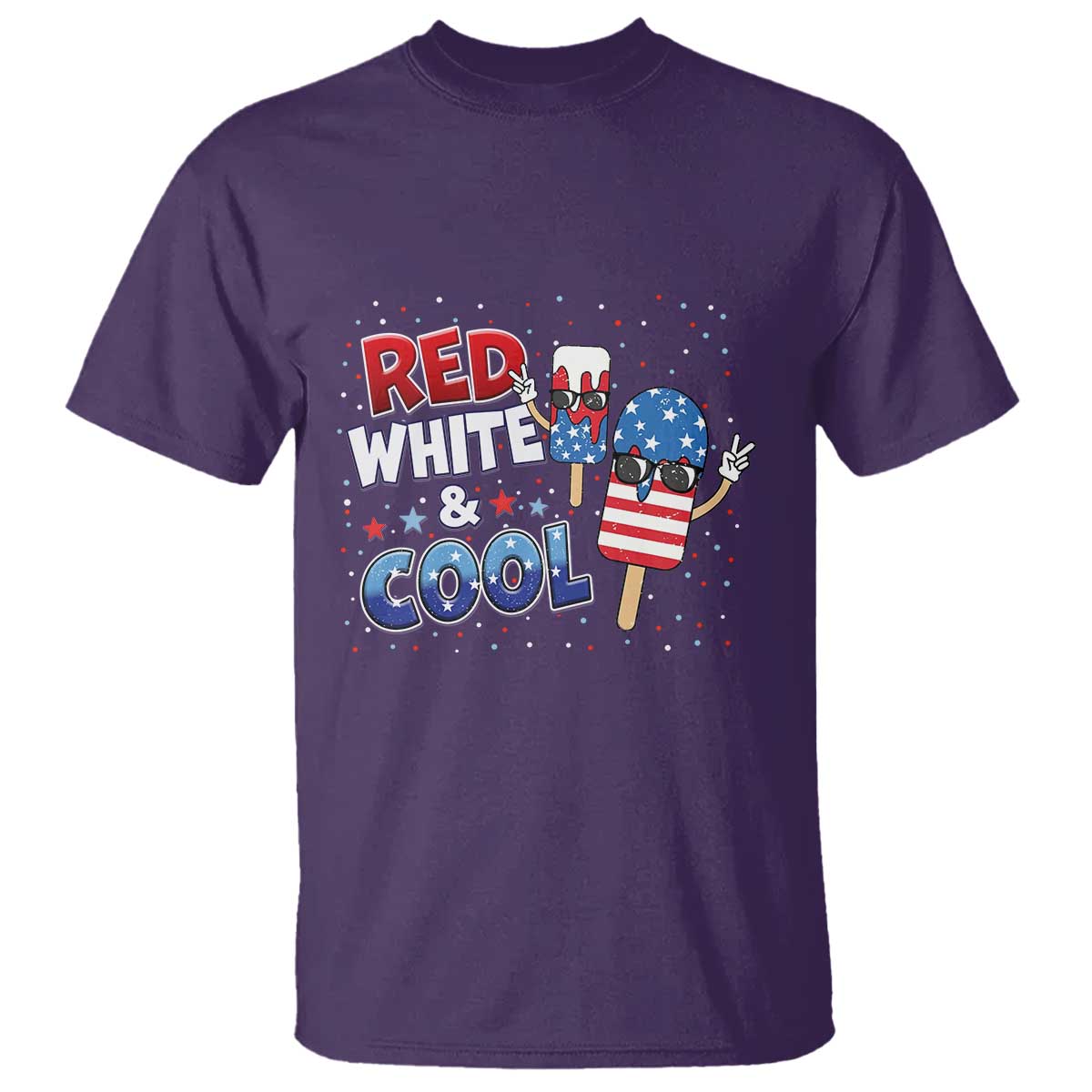 American Flag Popsicle T Shirt Red White And Cool