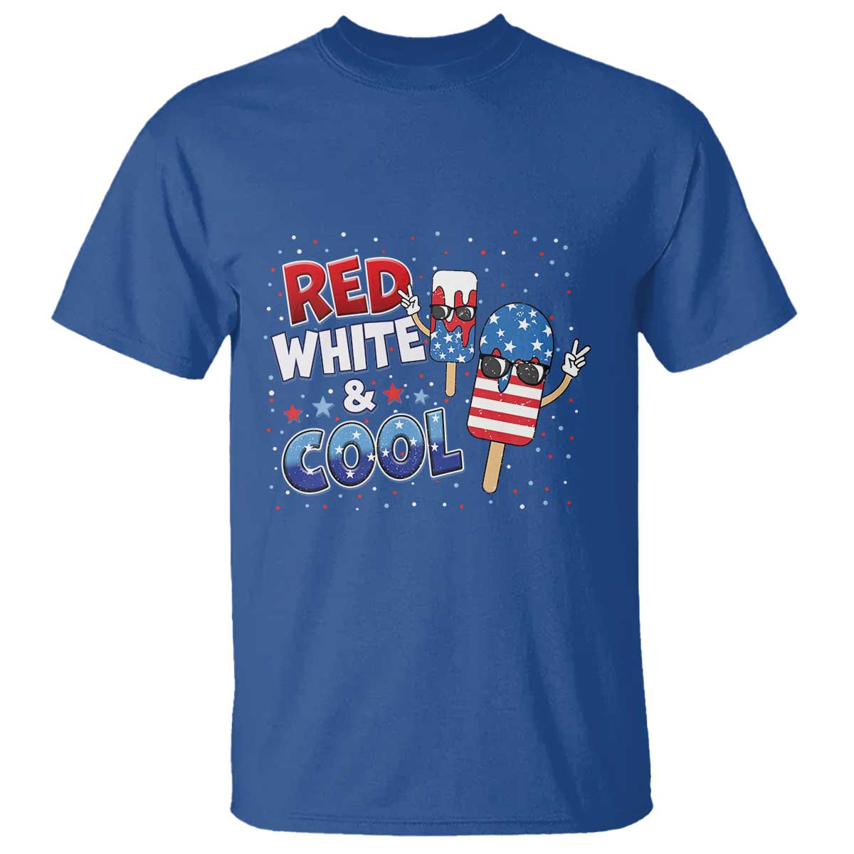 American Flag Popsicle T Shirt Red White And Cool