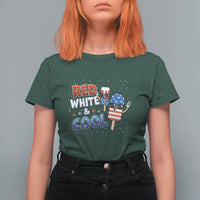 American Flag Popsicle T Shirt For Women Red White And Cool