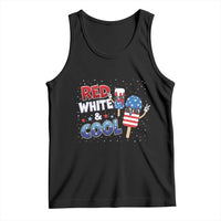 American Flag Popsicle Tank Top Red White And Cool