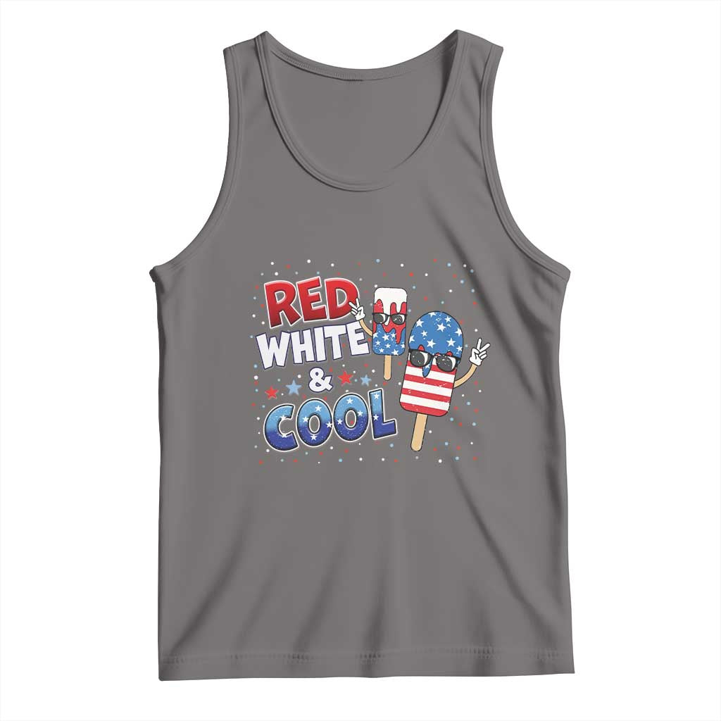 American Flag Popsicle Tank Top Red White And Cool