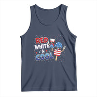 American Flag Popsicle Tank Top Red White And Cool