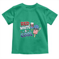 American Flag Popsicle Toddler T Shirt Red White And Cool