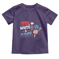 American Flag Popsicle Toddler T Shirt Red White And Cool