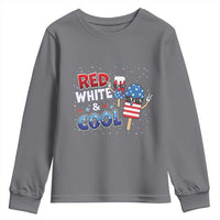 American Flag Popsicle Youth Sweatshirt Red White And Cool