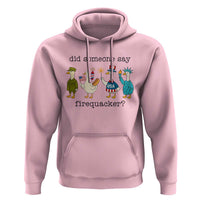 Funny Duck 4th Of July Hoodie Did Someone Say Firequacker