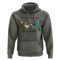 Funny Duck 4th Of July Hoodie Did Someone Say Firequacker
