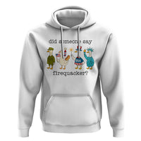 Funny Duck 4th Of July Hoodie Did Someone Say Firequacker