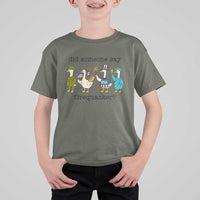 Funny Duck 4th Of July T Shirt For Kid Did Someone Say Firequacker