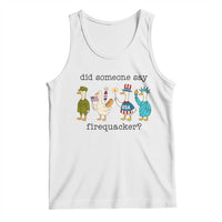 Funny Duck 4th Of July Tank Top Did Someone Say Firequacker