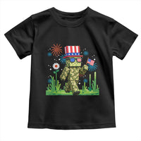 4th Of July Gamer Toddler T Shirt Pixel Art US Flag Gaming