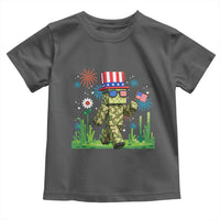 4th Of July Gamer Toddler T Shirt Pixel Art US Flag Gaming