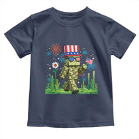 4th Of July Gamer Toddler T Shirt Pixel Art US Flag Gaming