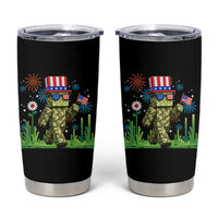 4th Of July Gamer Tumbler Cup Pixel Art US Flag Gaming