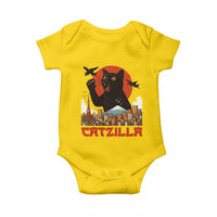 Catzilla Baby Onesie Funny Giant Cat Monster Roaring Tokyo Japan - Wonder Print Shop