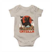 Catzilla Baby Onesie Funny Giant Cat Monster Roaring Tokyo Japan - Wonder Print Shop