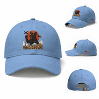Funny Giant Cat Monster Roaring Tokyo Japan Baseball Cap