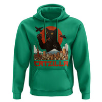 Catzilla Hoodie Funny Giant Cat Monster Roaring Tokyo Japan - Wonder Print Shop