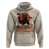 Catzilla Hoodie Funny Giant Cat Monster Roaring Tokyo Japan - Wonder Print Shop