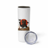 Catzilla Skinny Tumbler Funny Giant Cat Monster Roaring Tokyo Japan