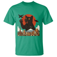 Catzilla T Shirt Funny Giant Cat Monster Roaring Tokyo Japan - Wonder Print Shop