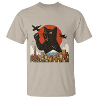 Catzilla T Shirt Funny Giant Cat Monster Roaring Tokyo Japan - Wonder Print Shop