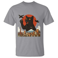 Catzilla T Shirt Funny Giant Cat Monster Roaring Tokyo Japan - Wonder Print Shop