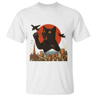 Catzilla T Shirt Funny Giant Cat Monster Roaring Tokyo Japan - Wonder Print Shop