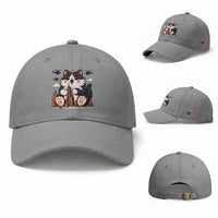 Funny Giant Cat Monster Invades City Baseball Cap Cat Lover Gift