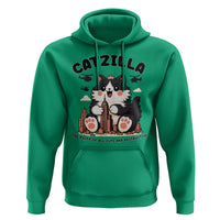 Cute Catzilla Hoodie The Ruler Of All Cute And Destructive Funny - Wonder Print Shop