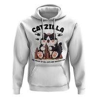 Cute Catzilla Hoodie The Ruler Of All Cute And Destructive Funny - Wonder Print Shop