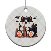 Cute Catzilla Ceramic Ornament The Ruler Of All Cute And Destructive Funny - Wonder Print Shop
