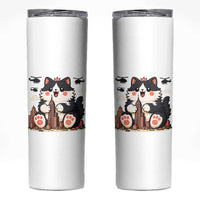 Cute Catzilla Skinny Tumbler The Ruler Of All Cute And Destructive Funny