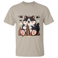Cute Catzilla T Shirt The Ruler Of All Cute And Destructive Funny - Wonder Print Shop