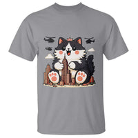 Cute Catzilla T Shirt The Ruler Of All Cute And Destructive Funny - Wonder Print Shop