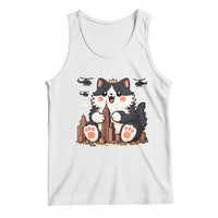 Cute Catzilla Tank Top The Ruler Of All Cute And Destructive Funny - Wonder Print Shop