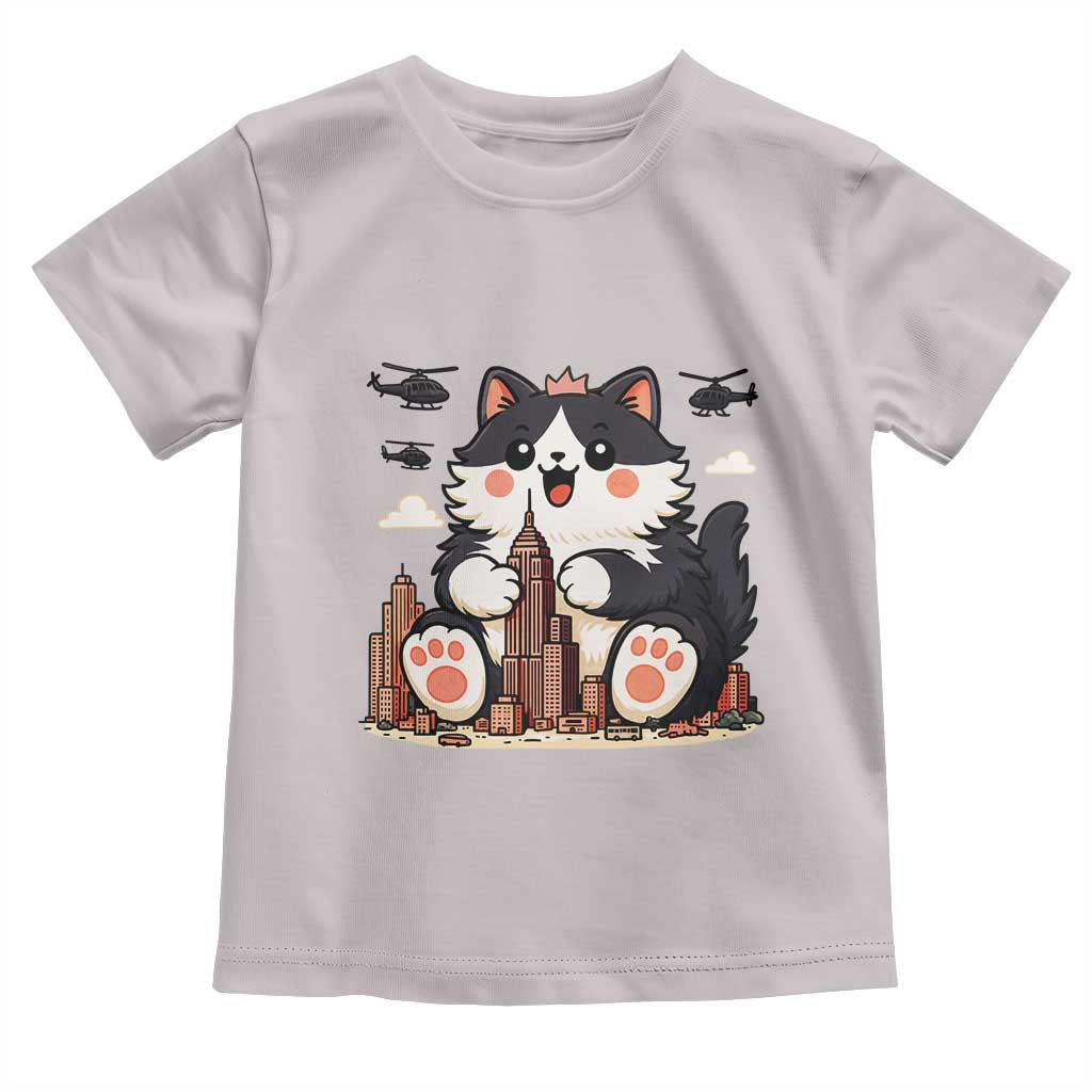 Cute Catzilla Toddler T Shirt The Ruler Of All Cute And Destructive Funny - Wonder Print Shop