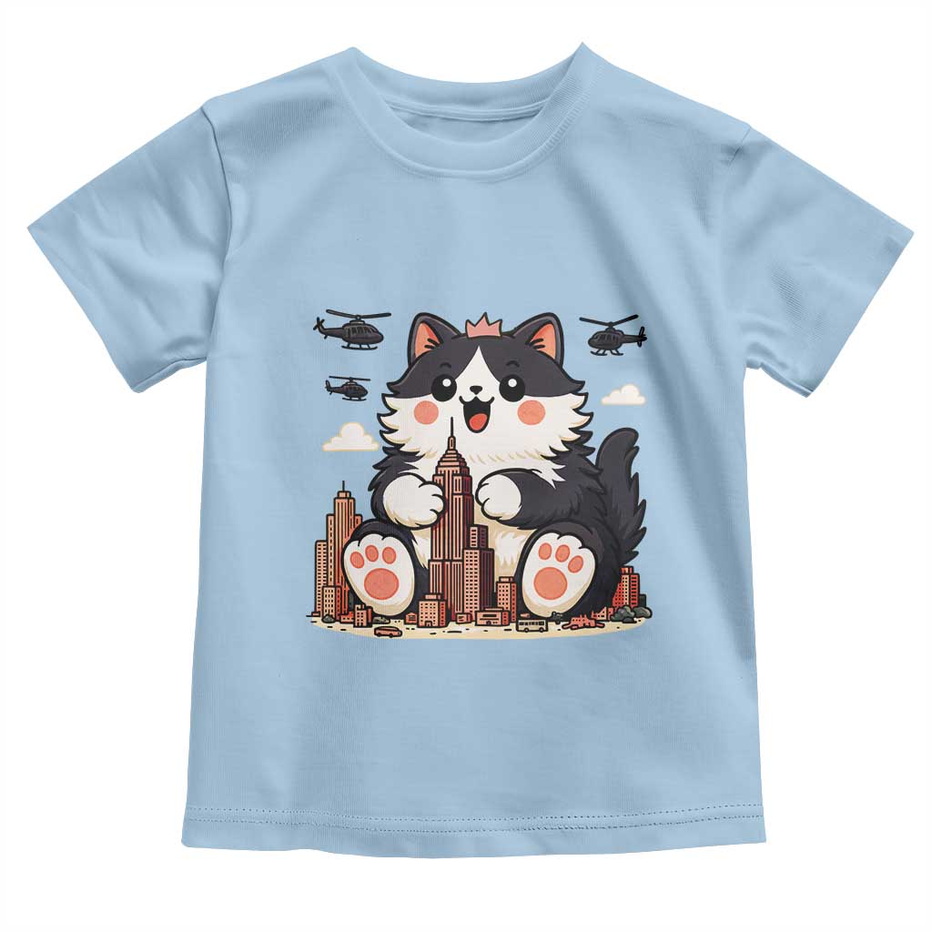 Cute Catzilla Toddler T Shirt The Ruler Of All Cute And Destructive Funny - Wonder Print Shop