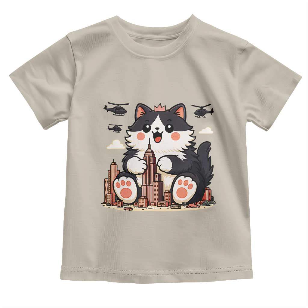 Cute Catzilla Toddler T Shirt The Ruler Of All Cute And Destructive Funny - Wonder Print Shop