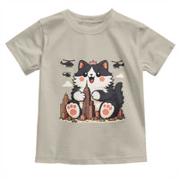 Cute Catzilla Toddler T Shirt The Ruler Of All Cute And Destructive Funny - Wonder Print Shop